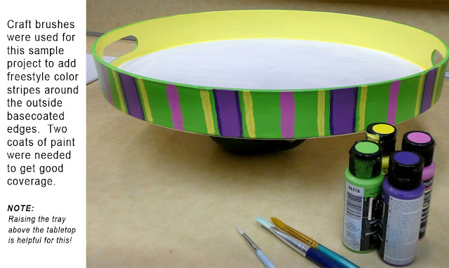 Annie Lang's makeover project shows you how to repurpose an old plastic serving tray with craft paint and ModPodge because Annie Things Possible when you DIY