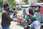 Sembako Untuk Pasukan Kuning dan Driver Bentor Bayung Lencir