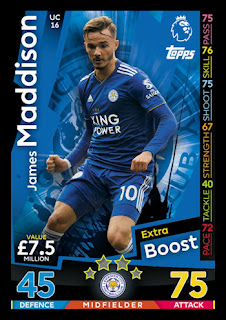 Topps Match Attax Extra 2018-2019 Leicester City Set