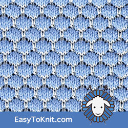 Textured Knitting 13: Blister Check or Coin Stitch | Easy to knit #knittingstitches #knittingpattern