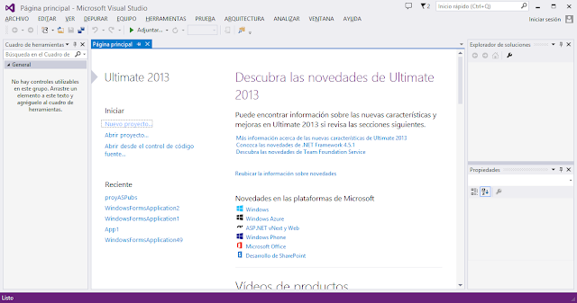 Visual Studio Ultimate 2013 en Español Full