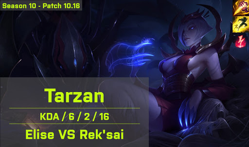 Tarzan Elise JG vs DRX BigShot Reksai - KR 10.16