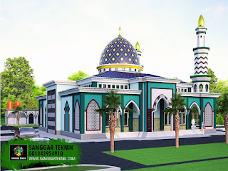 DESAIN MASJID MINIMALIS 20x20 ( 1 LANTAI )