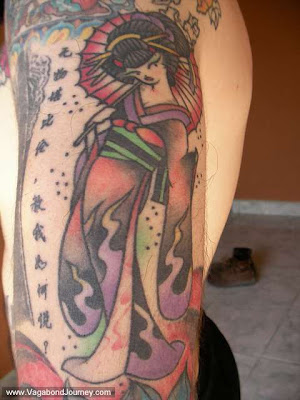 Sexy Hot Geisha Tattoos For Girls On Arm