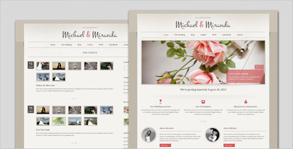 Wedding - Classic and Elegant HTML Template - Photography Creative