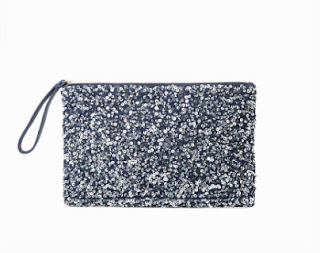 Mango Sequinned Clutch