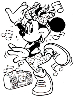 minie mouse disney coloring pages for kids girls