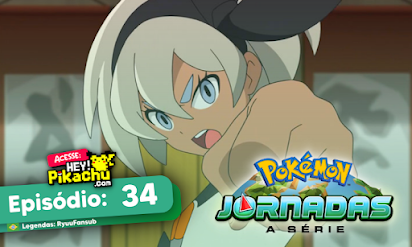 ◓ Anime Pokémon Journeys (Pokémon Jornadas) • Episódio 06: Peguei muitos  Pokémon! O caminho até o lendário Mew!