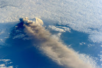 Pavlof Volcano Eruption seen from the International Space Station