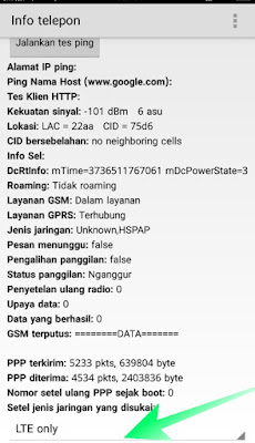 Cara Setting Sinyal 4G LTE Android Dengan Kode Rahasia