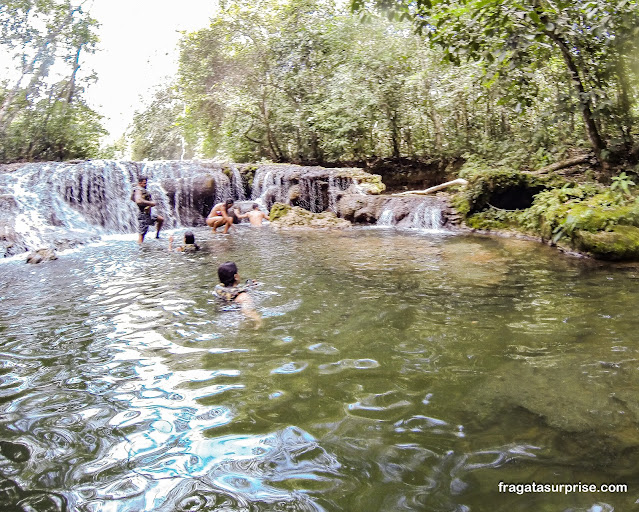 Cachoeira na Estância Mimosa em Bonito