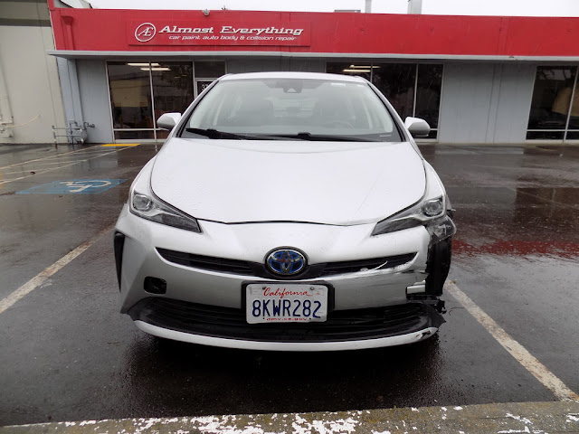 2019 Toyota Prius- Before repairs were started at Almost Everything Autobody