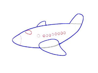  Menggambar  Pesawat Menggambar  Asik