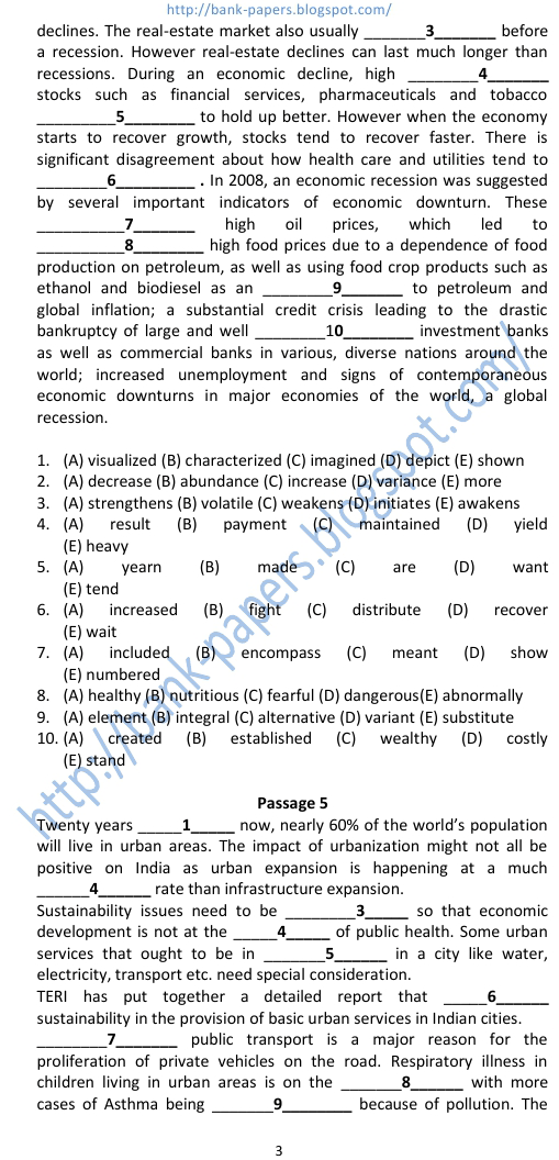 ibps clerical exam question papers