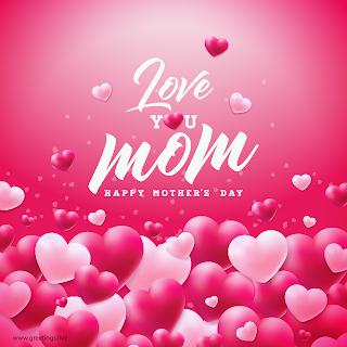 love you mom flying love herats happy mothers day greetings