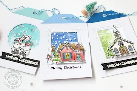 Sunny Studio Stamps: Christmas Home Christmas Chapel Playful Polar Bears Christmas Themed Gift Tags by Nancy Damiano
