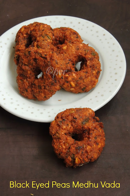 Black eyed Peas Medhu Vada