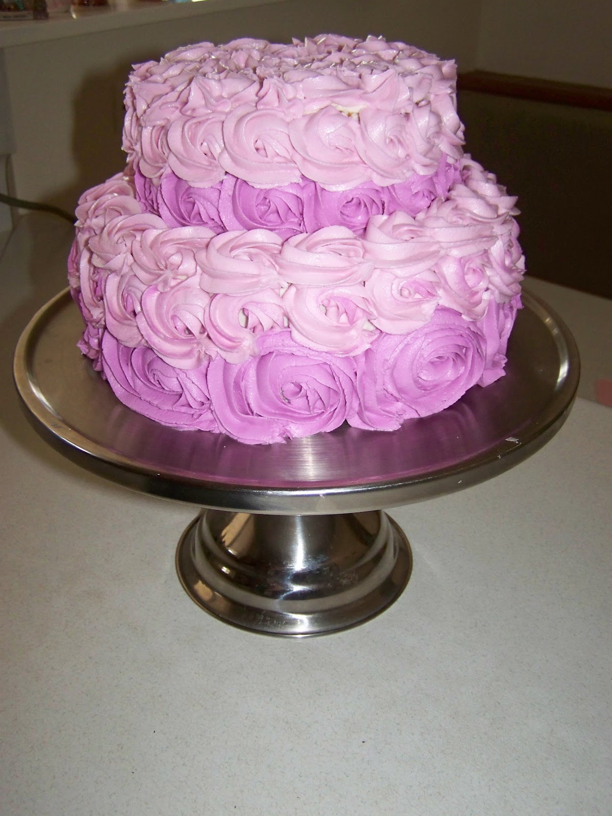 how   to buttercream Purple Cake cakes pink Buttercream Rosette A to filling Cake make fade for Licious: