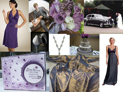 Wedding Colors Wednesday Grey and Purple