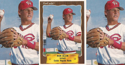 Rick Allen 1990 Cedar Rapids Reds card