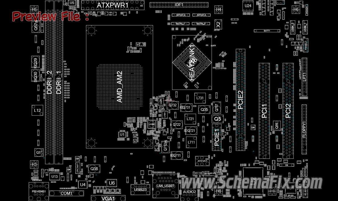 ASRock N68 S REV. 1.10 70 MXGAU0 E01 Schematic Boardview