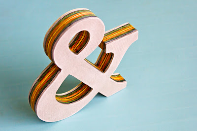 Tutorial for cardstock ampersand, standing up, but without paint