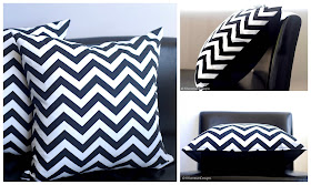 What is cotton duck fabric? Chevron throw pillows made from canvas