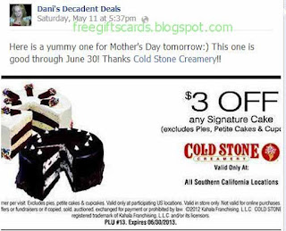 Free Printable Cold Stone Creamery Coupons