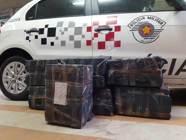 Polícia Militar apreende 137 kg de maconha após abordagem a casal