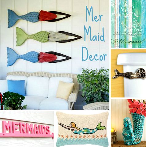 Mermaid Decor & Wall Art - Completely Coastal - Mermaid Decor | Mermaid Wall Art