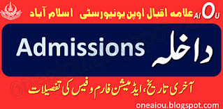 AIOU Admissions, Allama Iqbal Open University Admission Form, Matric AIOU Program Admission