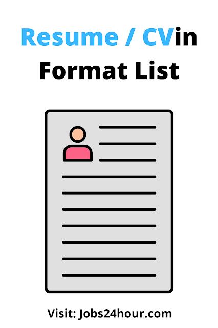 CV Format Resume Templates Sample Doc Word download - Jobs24hour