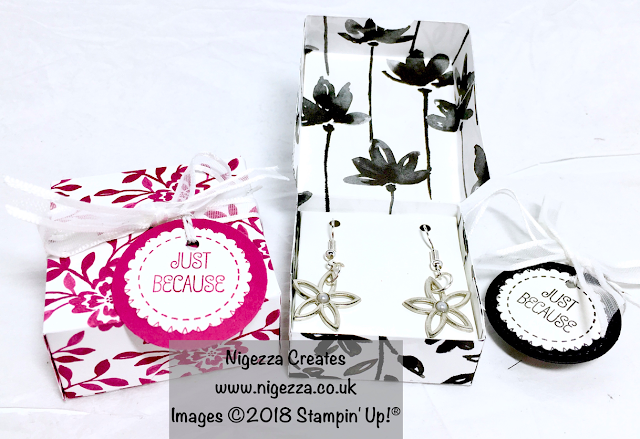 Stampin' Up!® Embellishment Earrings and gift box