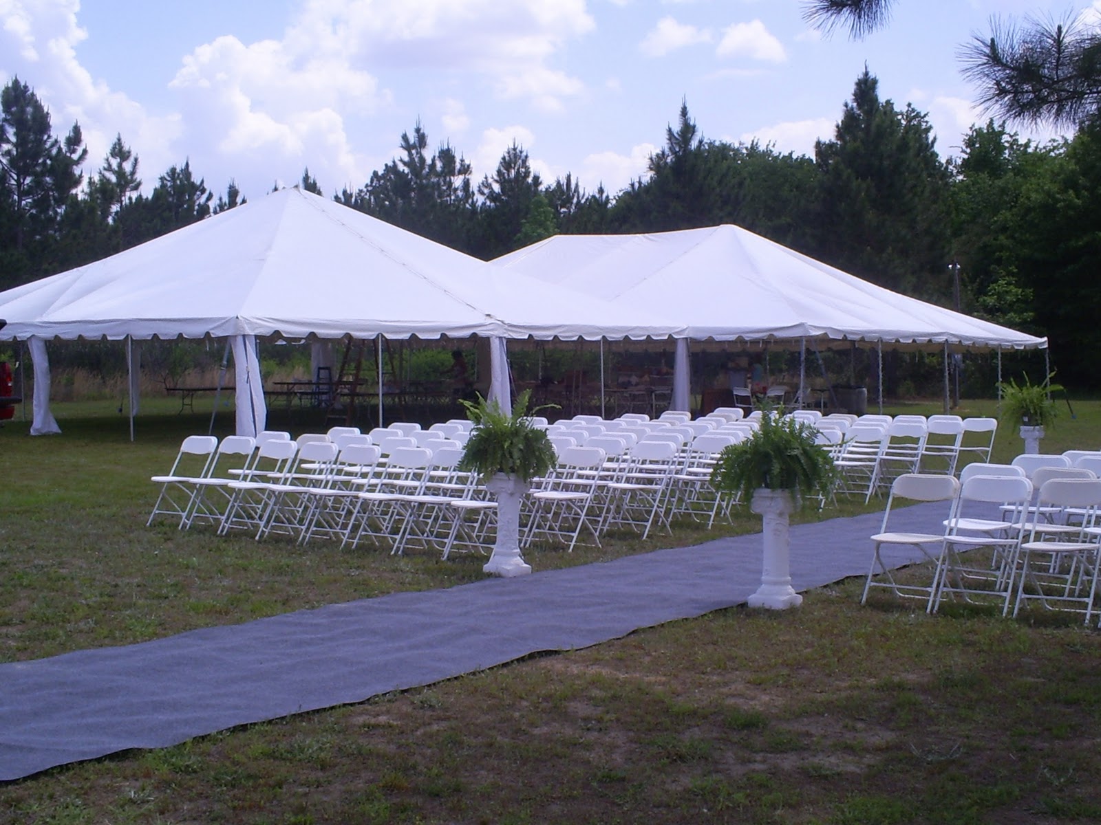 outdoor tent wedding