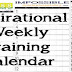 Inspirational Training Calendars - Free Printable 