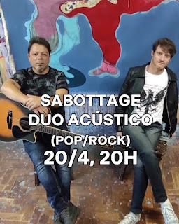 Dia 20-04 Sabottage no Arte Sesc Bistrô em Teresópolis