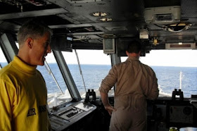 Air Boss on the Flight Bridge