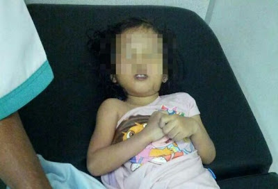 Gambar kematian anak bongsu yang ditinggalkan ibunya di dalam kereta