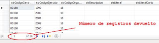 Resultado consulta SQL Server