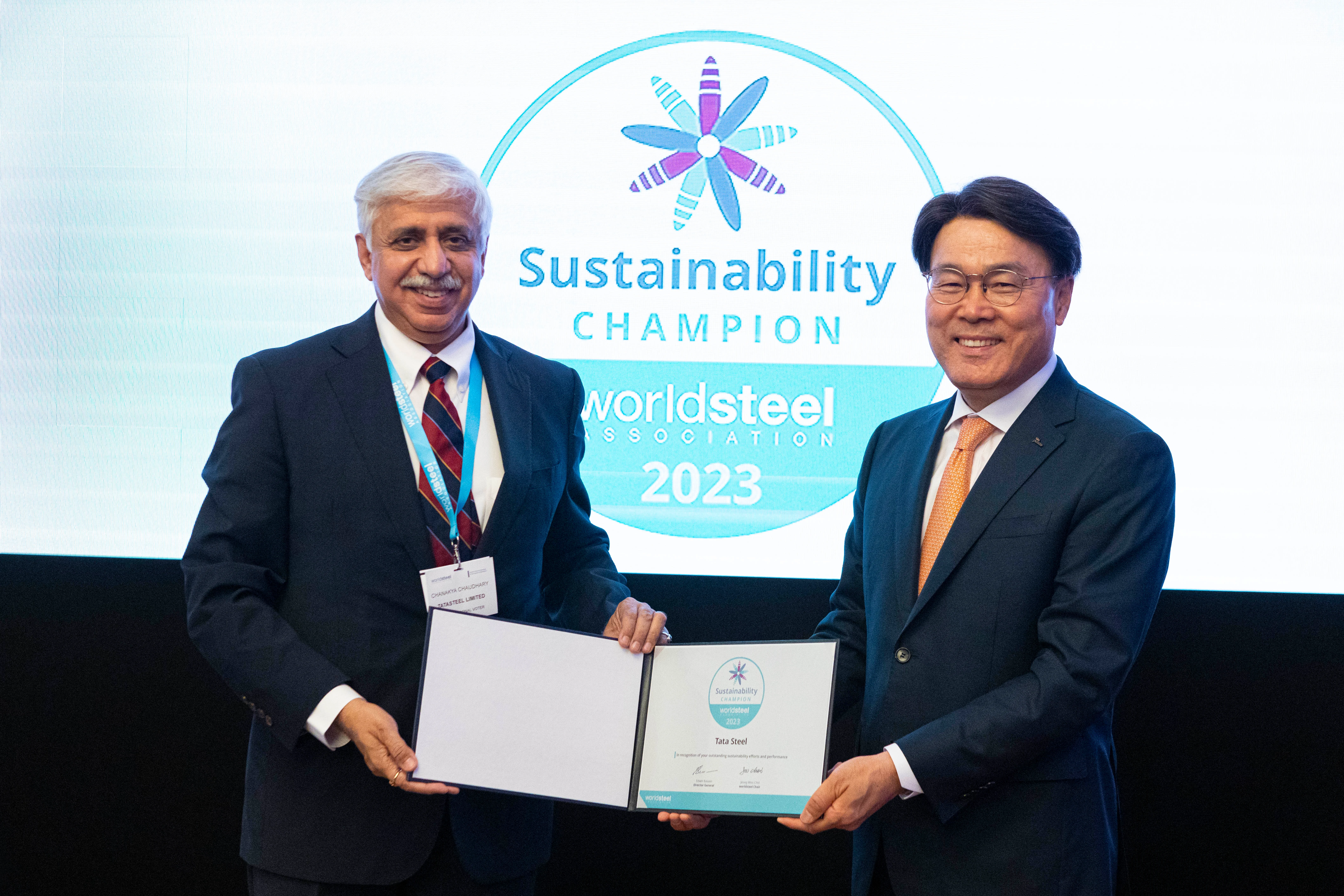 Tata Steel Recognised by WorldSteel as 2023 Steel Sustainability Champion for the 6th Consecutive Year