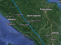 A Twin earthquakes strike southern Sumatra.