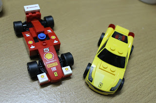 Shell Lego Car Ferrari 150 Italia and 458 Italia 