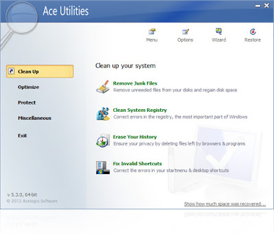 تحميل أحدث برامج الصيانة 2013 للكمبيوتر - Ace Utilities 2013 free download