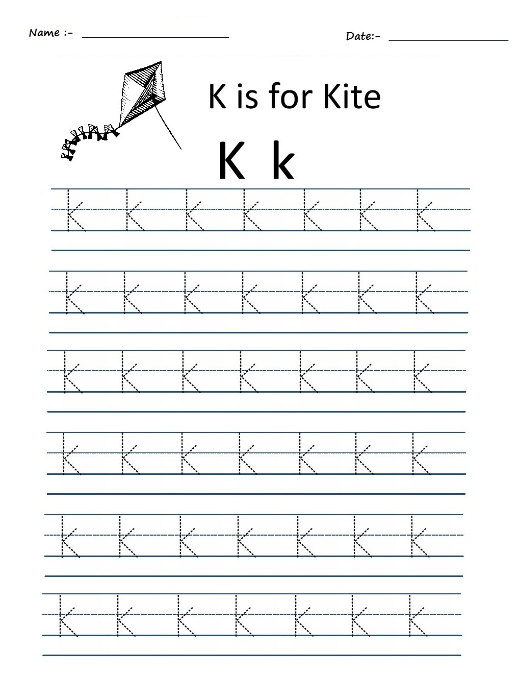 kindergarten worksheets alphabet tracing worksheets k