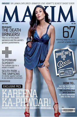 Kareena Kapoor Sizzling Hot Maxim India (July 2009) Photos