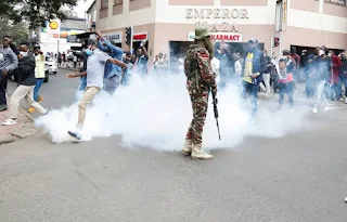 Kenya: Protesters block roads during rally against finance law