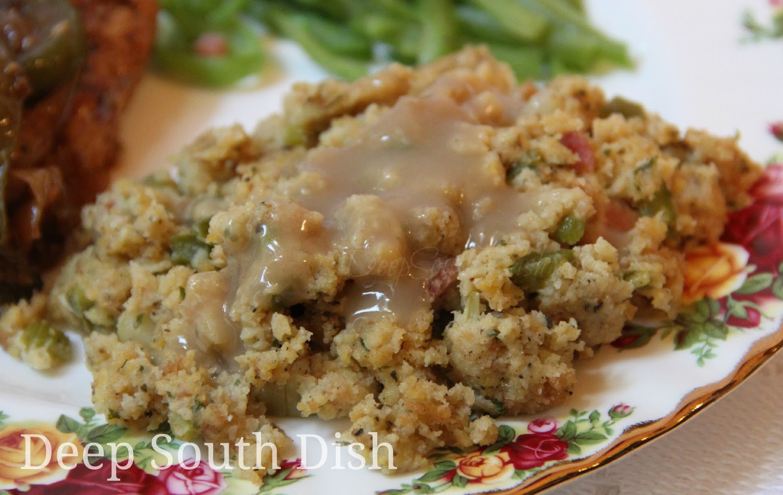 Deep South Dish: Cornbread Sage Dressing with Gravy