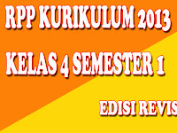 RPP Kelas 4 SD/MI Kurikulum 2013 Edisi Revisi 2017 Semester 1 Lengkap