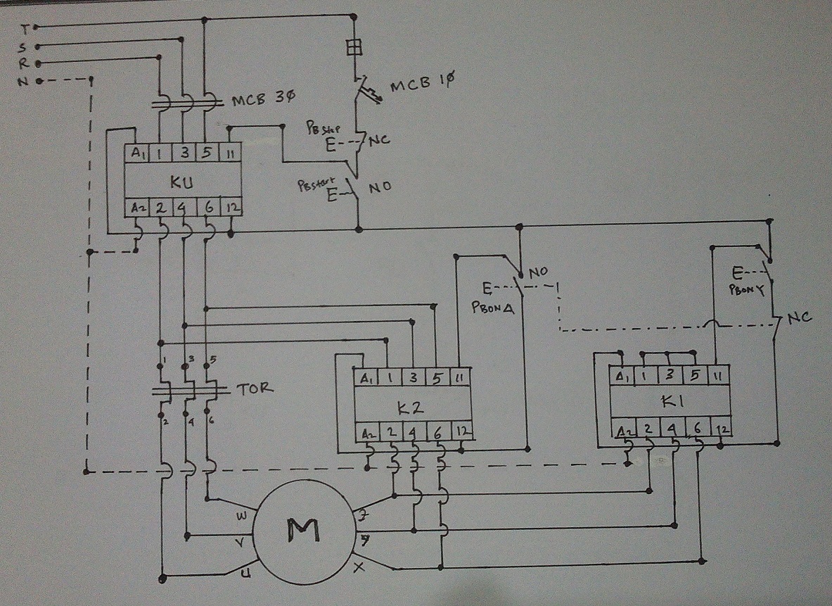 WIRING DIAGRAM STARDELTA CONNECTION IN 3PHASE INDUCTION MOTOR  ELECTRICAL WORLD: WIRING 