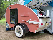 This couple had a new Teardrop trailer that he tricked out to match the .